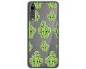 Funda Gel Transparente para Huawei P20 Pro Diseño Cactus Dibujos
