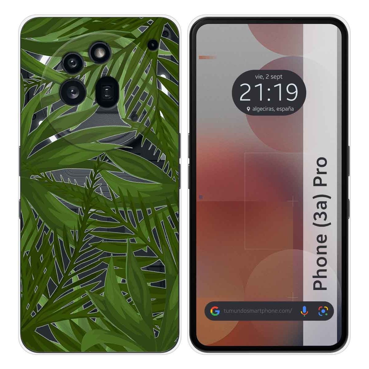 Funda Silicona Transparente para Nothing Phone 3a Pro 5G diseño Jungla Dibujos