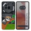 Funda Silicona Transparente para Nothing Phone 3a Pro 5G diseño Panda Dibujos
