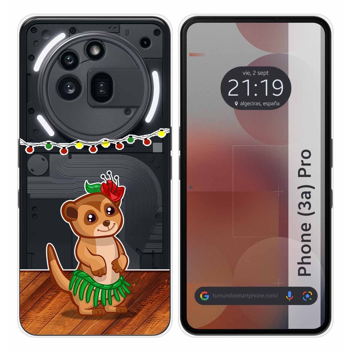 Funda Silicona Transparente para Nothing Phone 3a Pro 5G diseño Suricata Dibujos