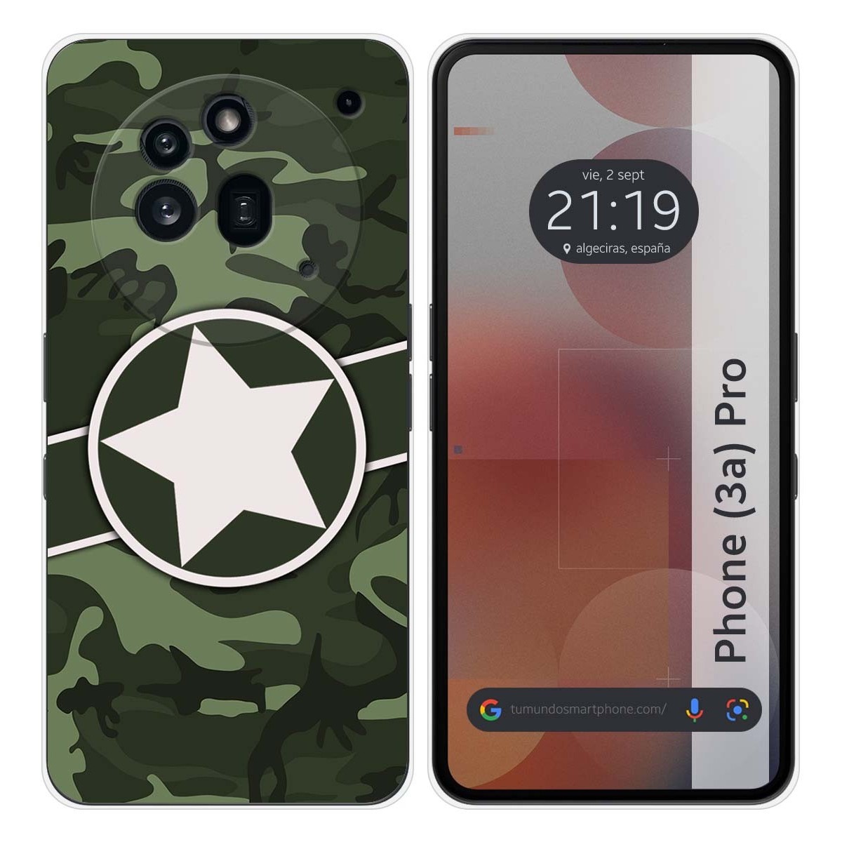Funda Silicona para Nothing Phone 3a Pro 5G diseño Camuflaje 01 Dibujos