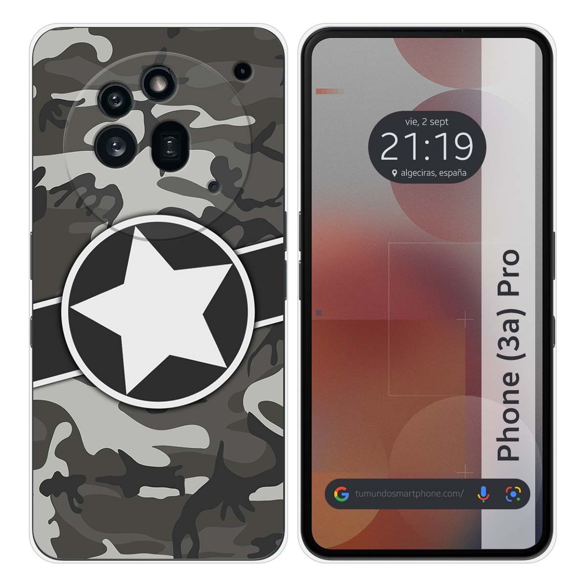 Funda Silicona para Nothing Phone 3a Pro 5G diseño Camuflaje 02 Dibujos