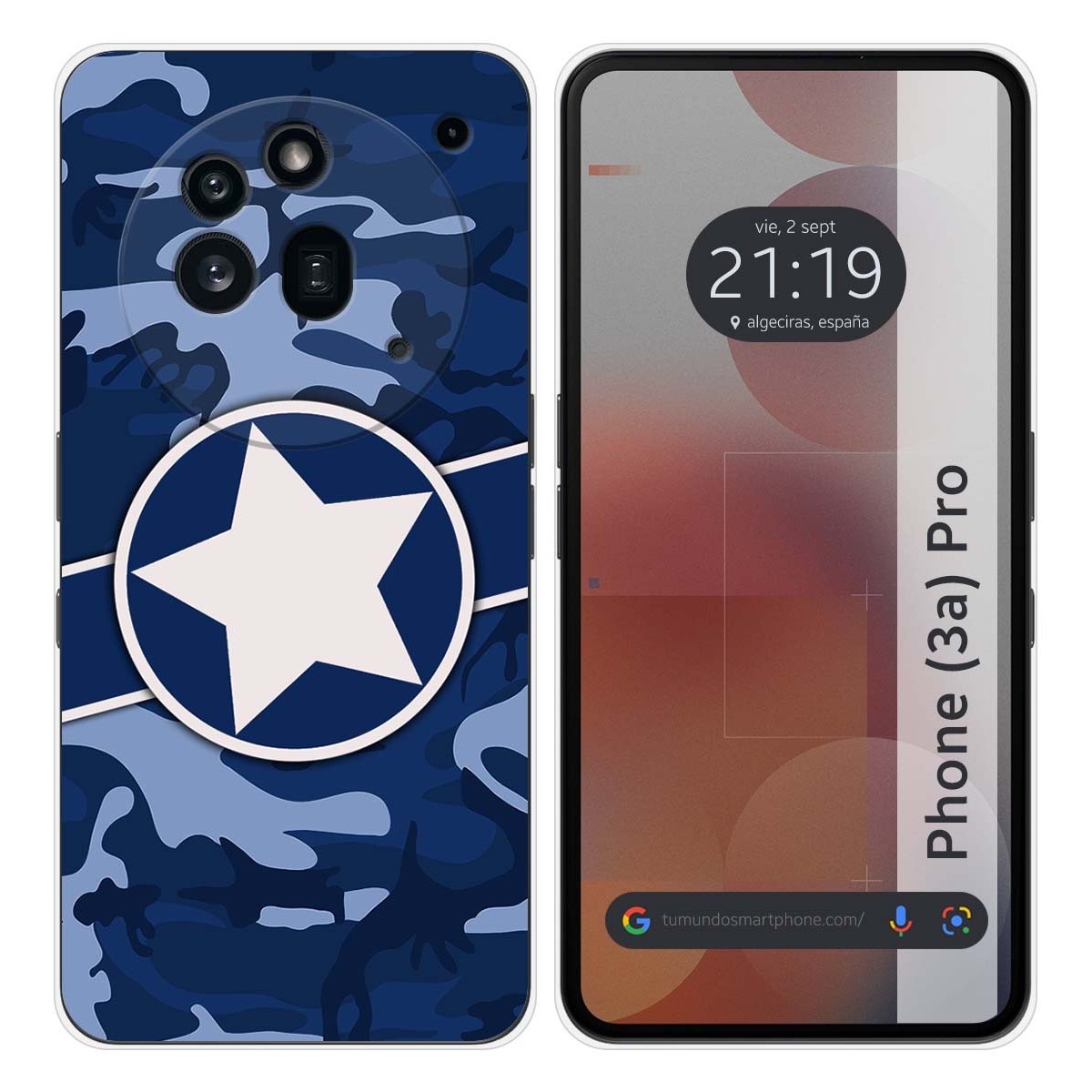 Funda Silicona para Nothing Phone 3a Pro 5G diseño Camuflaje 03 Dibujos