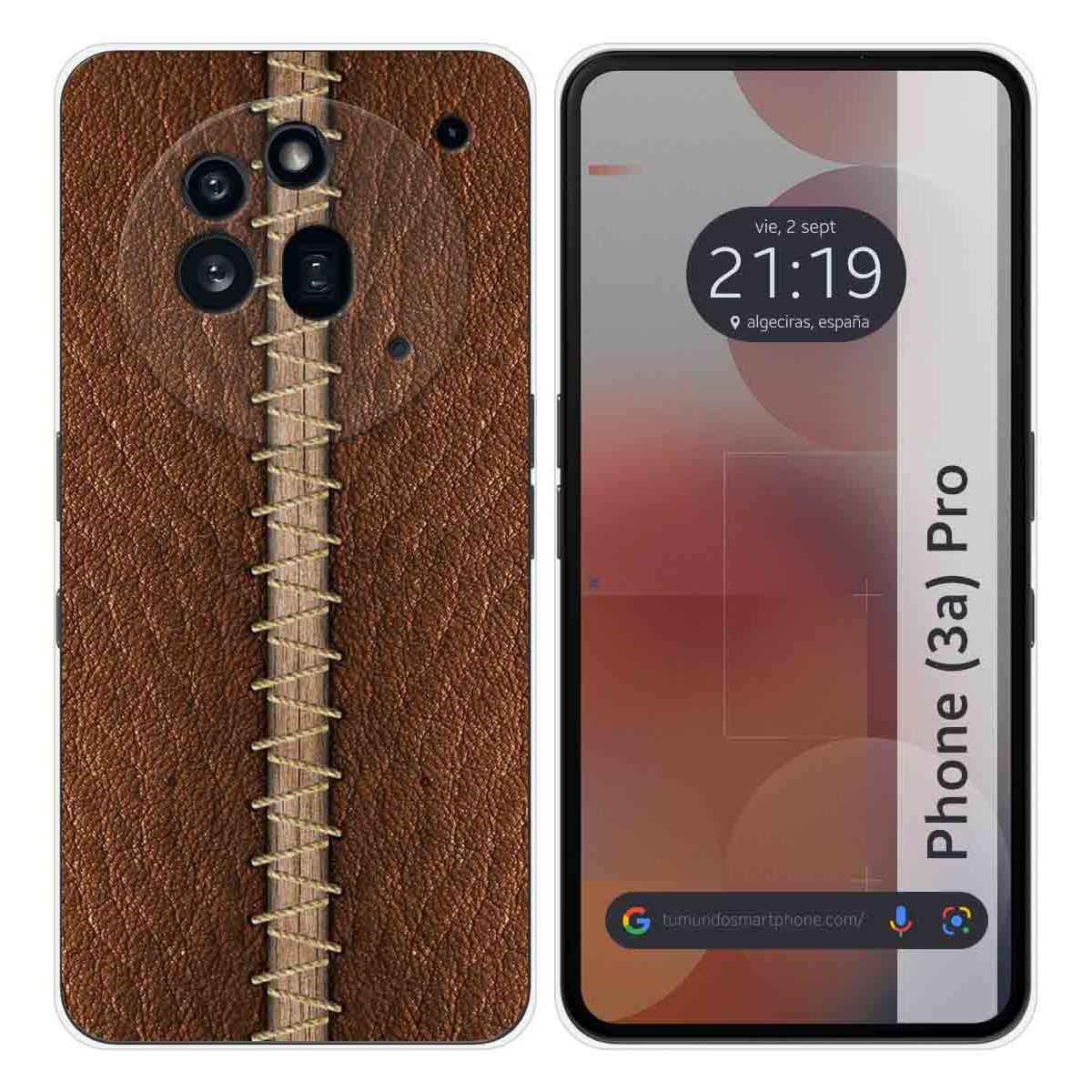 Funda Silicona para Nothing Phone 3a Pro 5G diseño Cuero 01 Dibujos