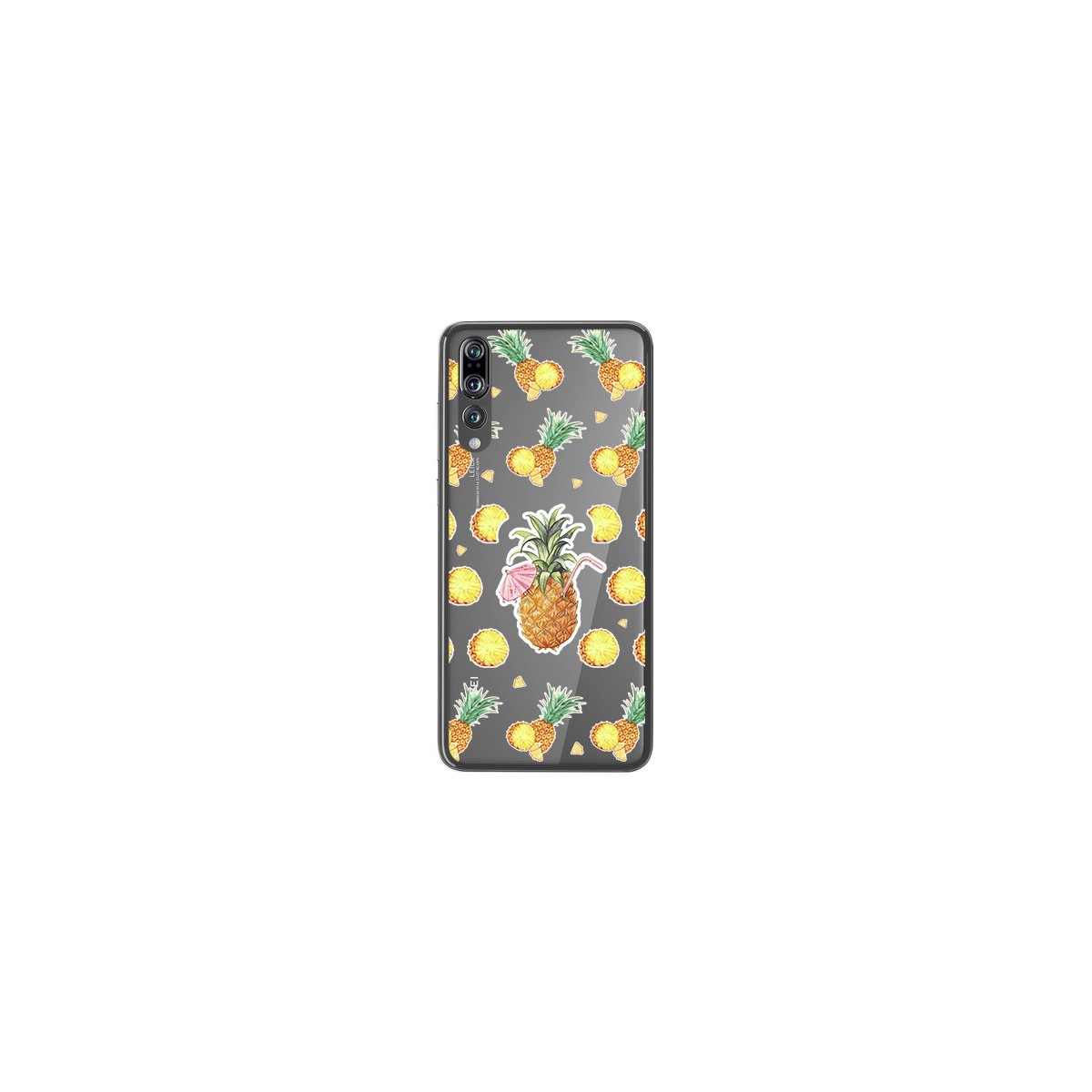 Funda Gel Transparente para Huawei P20 Pro Diseño Piña Dibujos