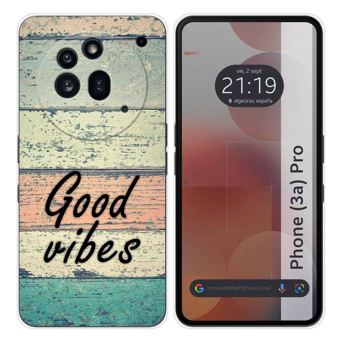 Funda Silicona para Nothing Phone 3a Pro 5G diseño Madera 01 Dibujos
