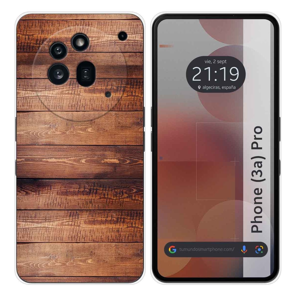 Funda Silicona para Nothing Phone 3a Pro 5G diseño Madera 02 Dibujos