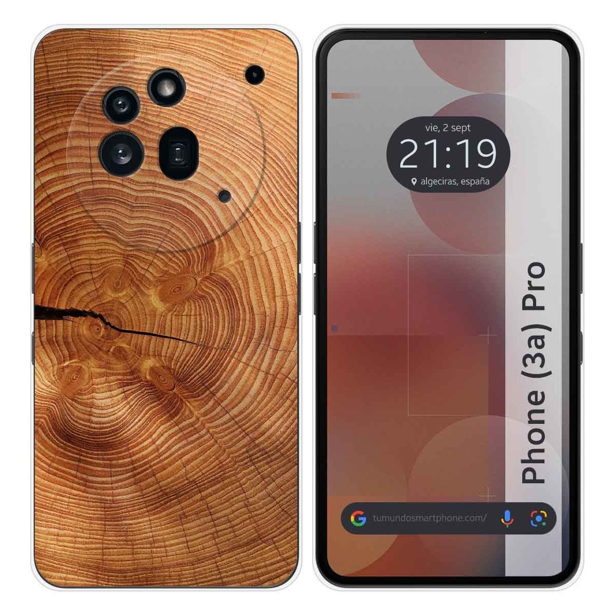 Funda Silicona para Nothing Phone 3a Pro 5G diseño Madera 04 Dibujos