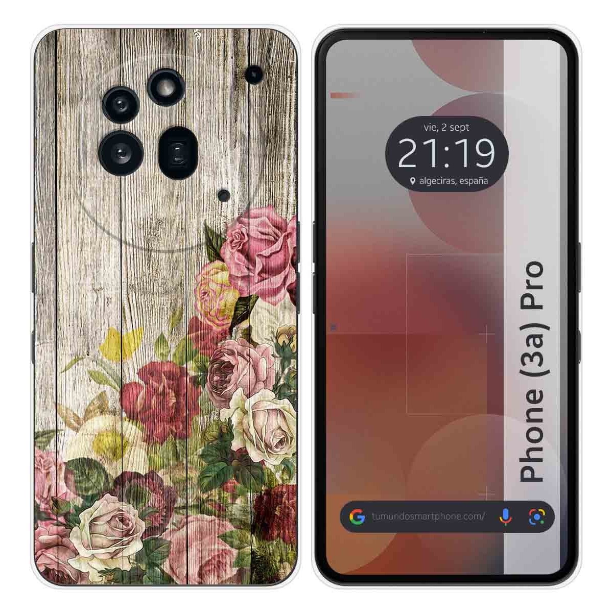 Funda Silicona para Nothing Phone 3a Pro 5G diseño Madera 08 Dibujos