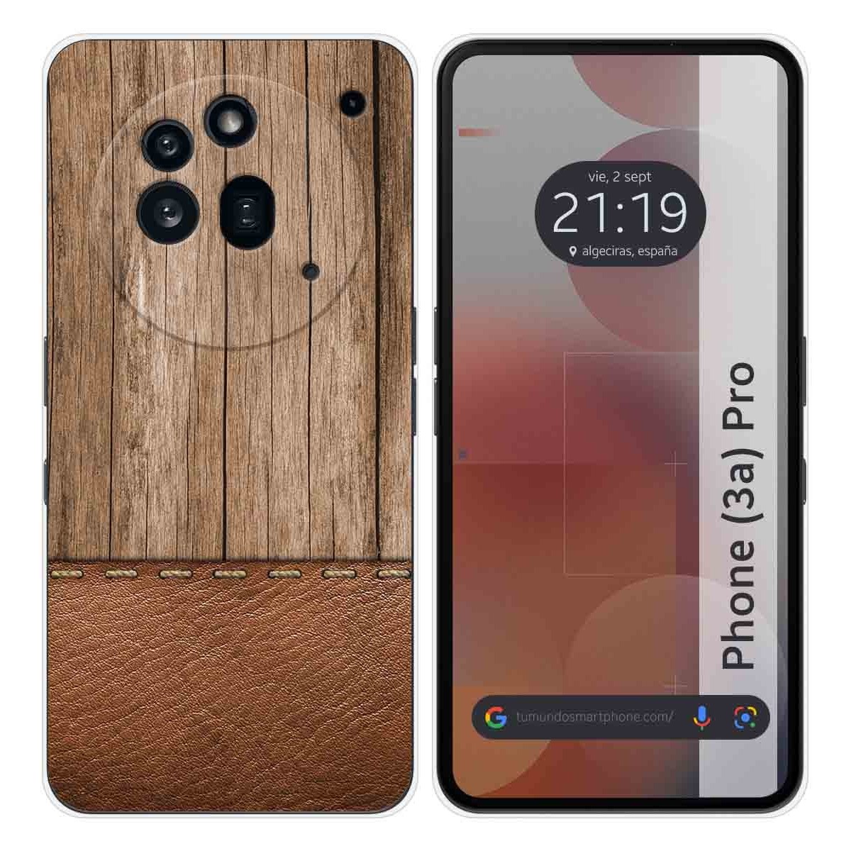 Funda Silicona para Nothing Phone 3a Pro 5G diseño Madera 09 Dibujos