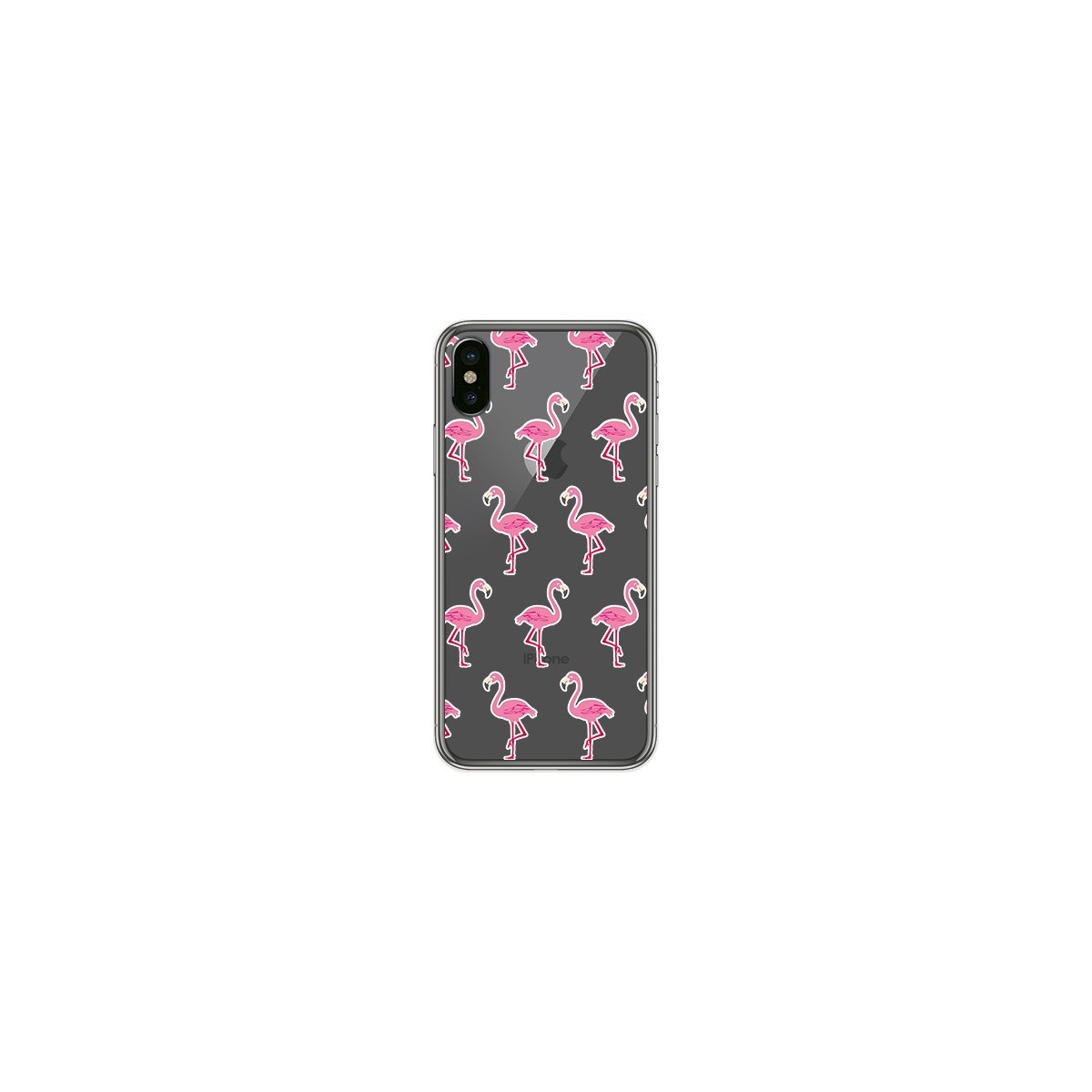 Funda Gel Transparente para Iphone X / XS Diseño Flamenco Dibujos