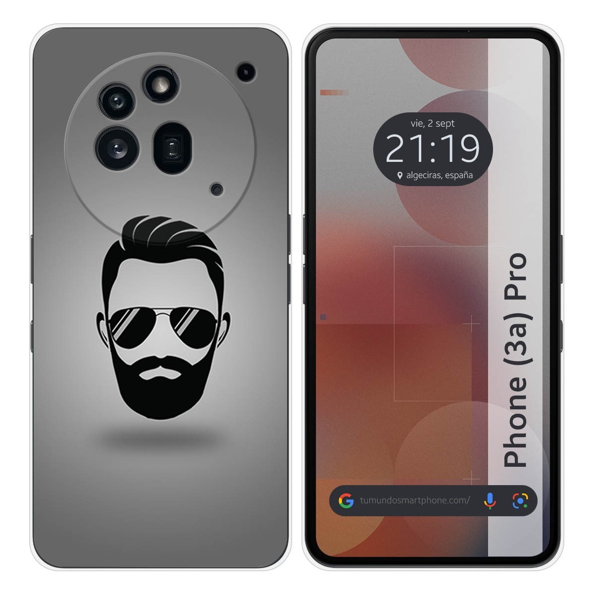 Funda Silicona para Nothing Phone 3a Pro 5G diseño Barba Dibujos