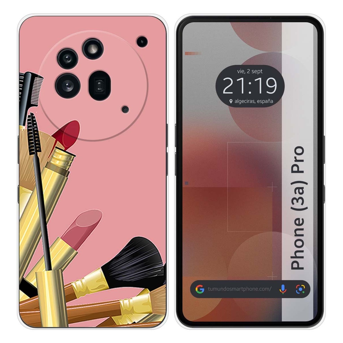 Funda Silicona para Nothing Phone 3a Pro 5G diseño Brochas Dibujos