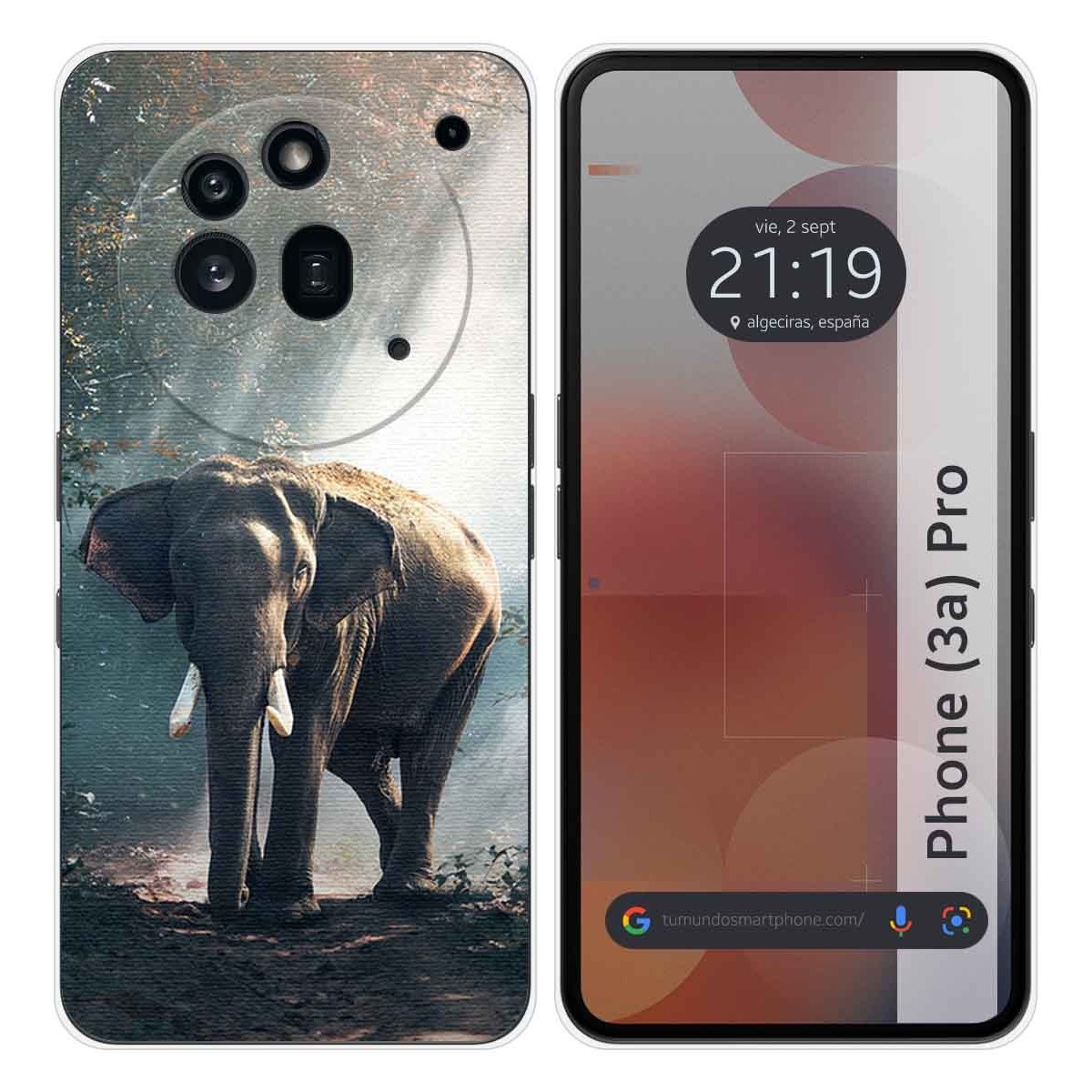 Funda Silicona para Nothing Phone 3a Pro 5G diseño Elefante Dibujos