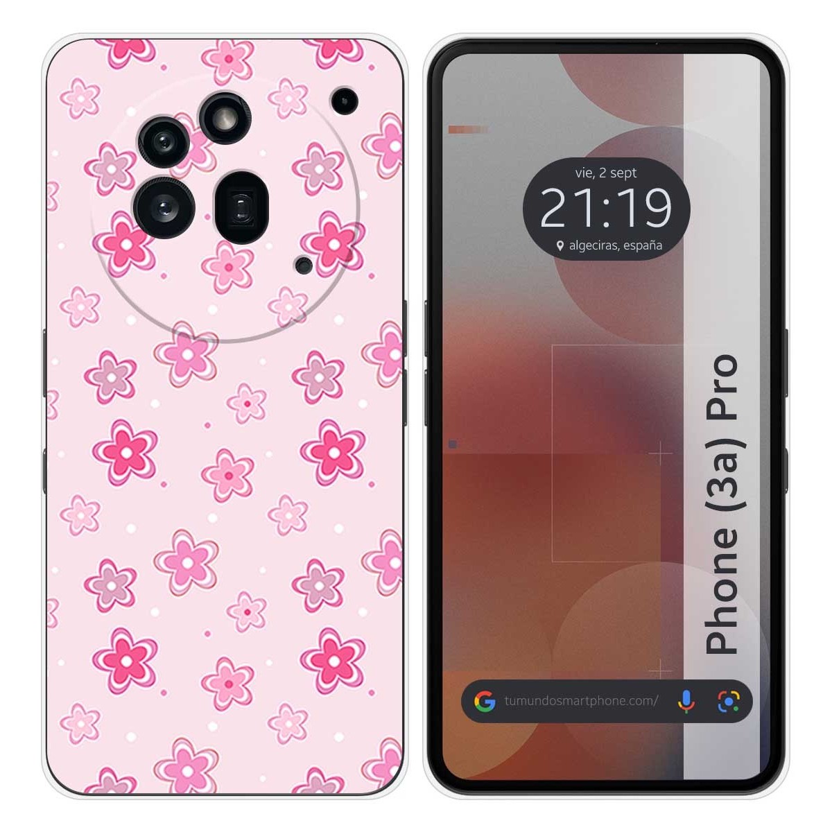 Funda Silicona para Nothing Phone 3a Pro 5G diseño Flores Dibujos