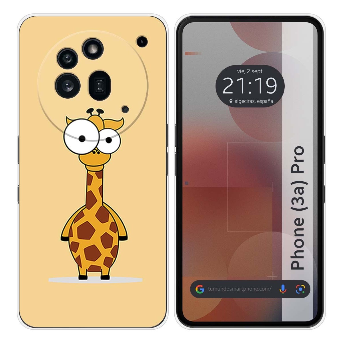 Funda Silicona para Nothing Phone 3a Pro 5G diseño Jirafa Dibujos