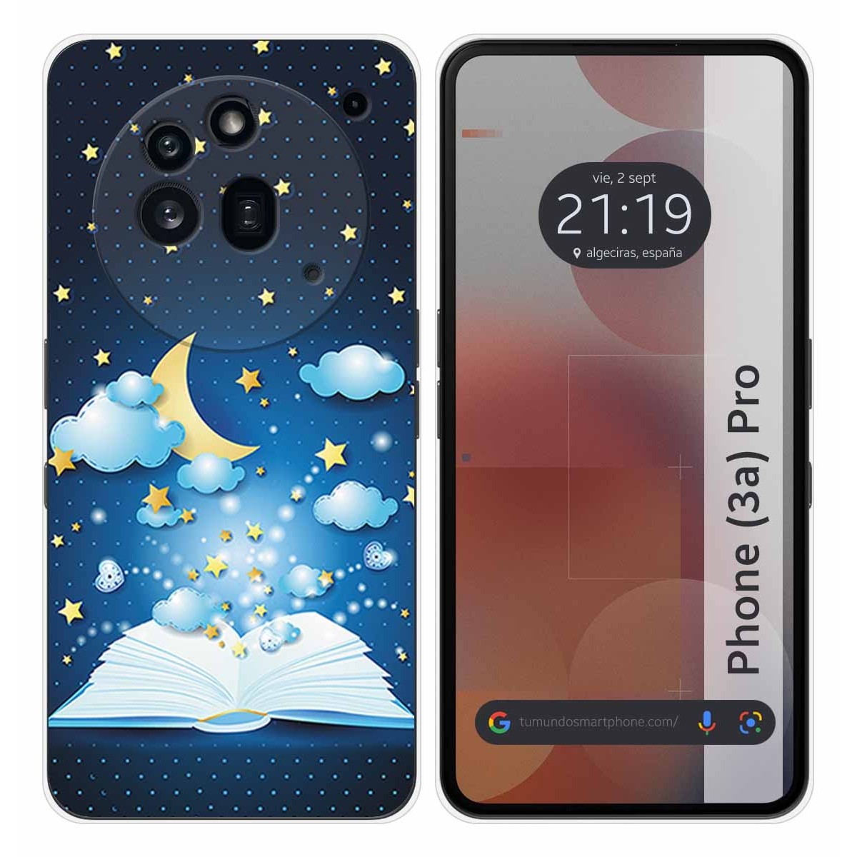 Funda Silicona para Nothing Phone 3a Pro 5G diseño Libro Cuentos Dibujos