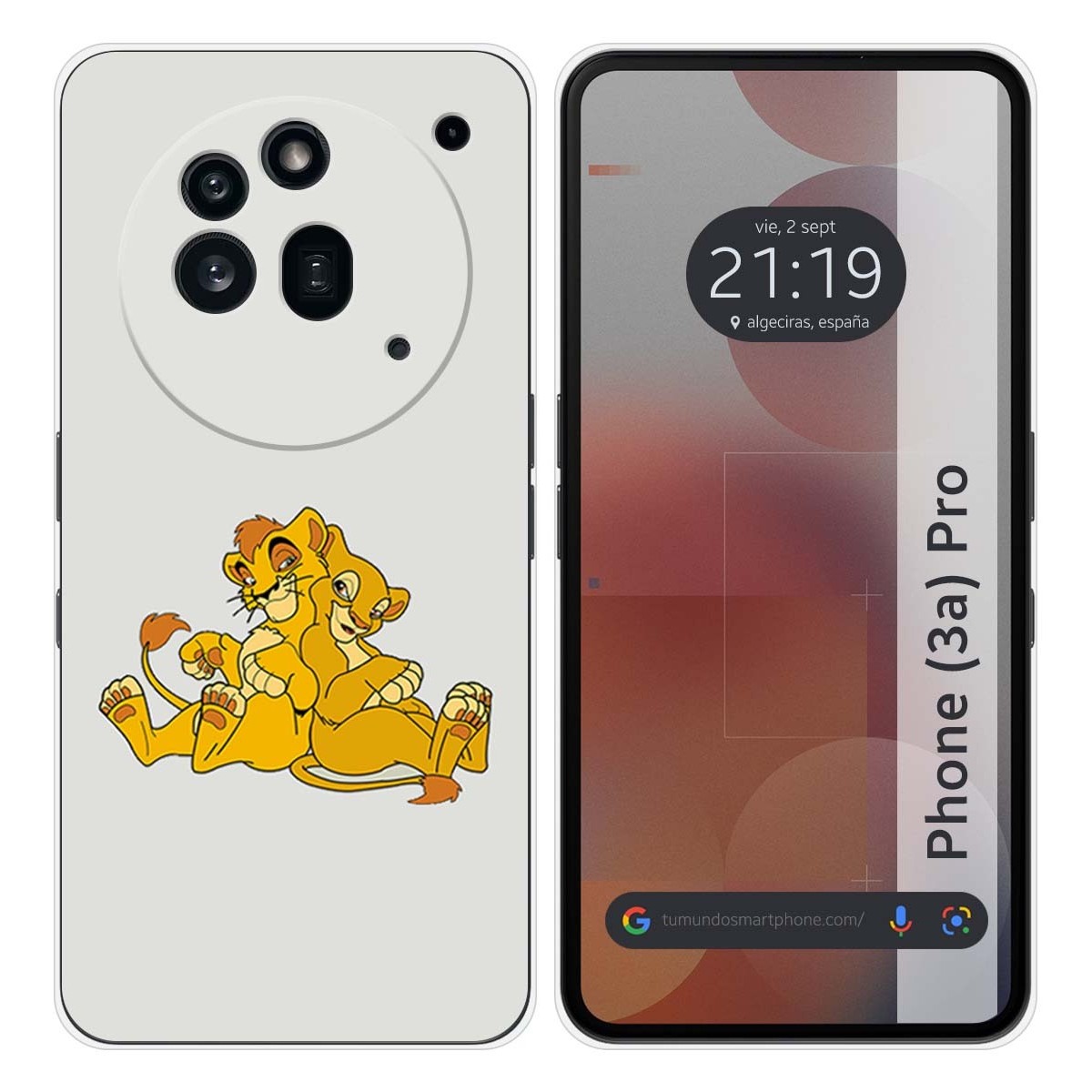 Funda Silicona para Nothing Phone 3a Pro 5G diseño Leones Dibujos