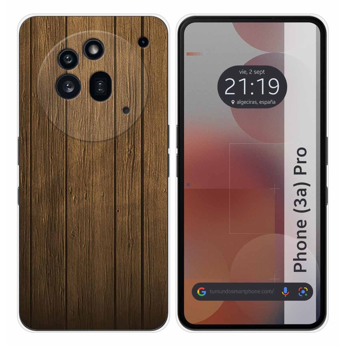 Funda Silicona para Nothing Phone 3a Pro 5G diseño Madera Dibujos