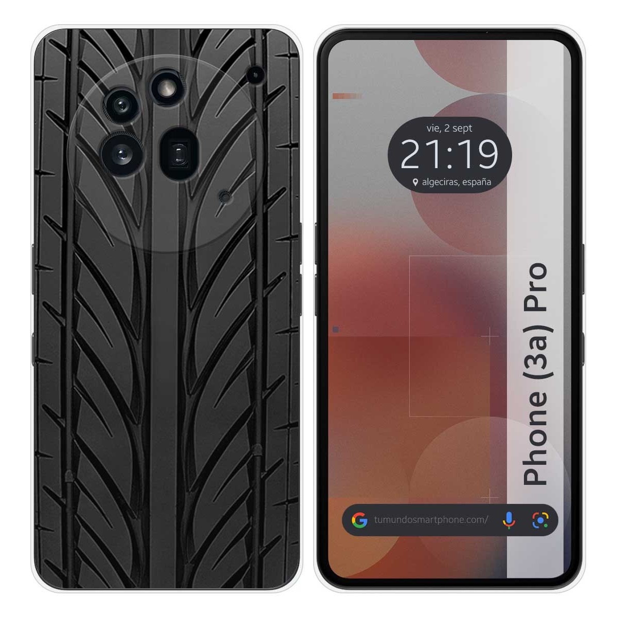 Funda Silicona para Nothing Phone 3a Pro 5G diseño Neumatico Dibujos