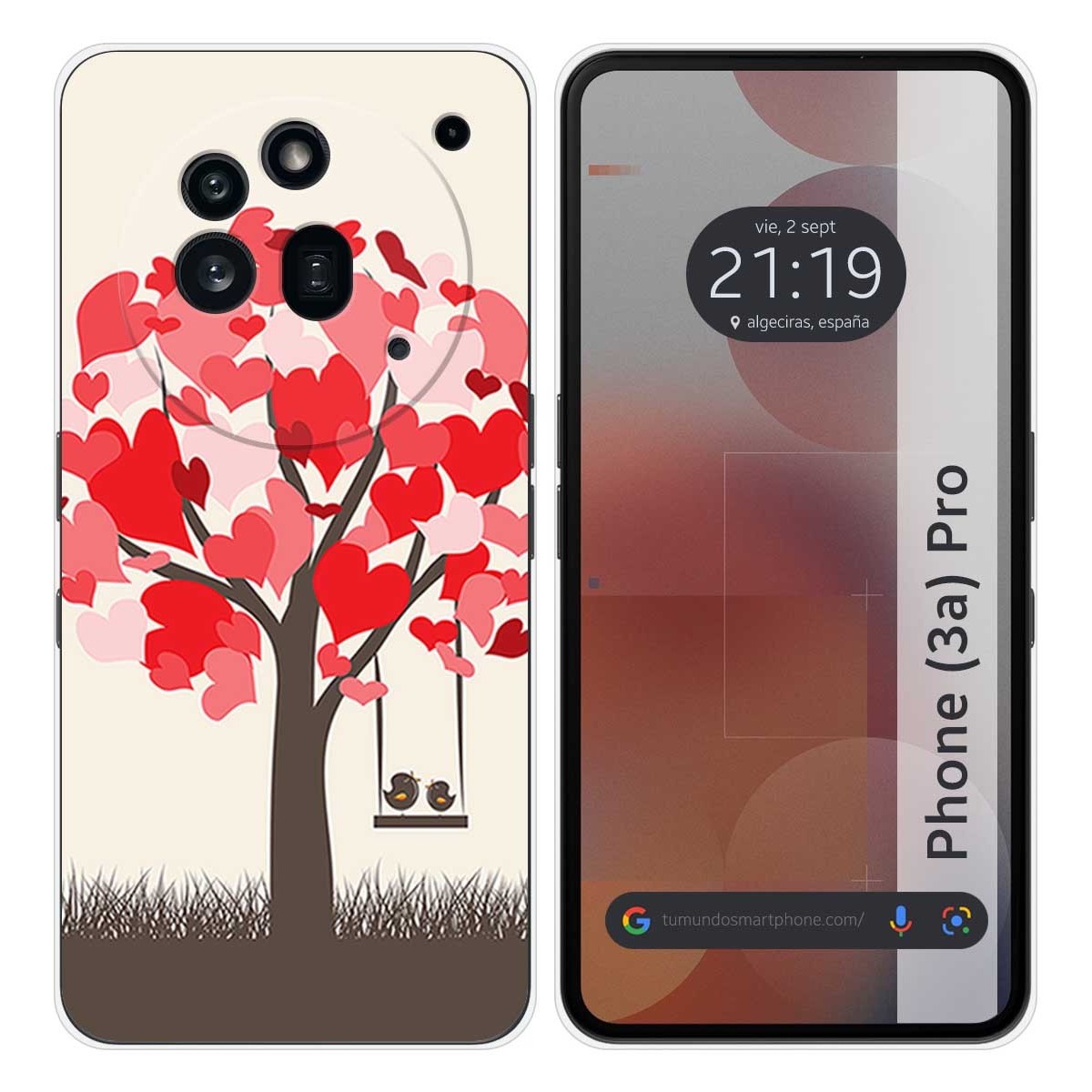 Funda Silicona para Nothing Phone 3a Pro 5G diseño Pajaritos Dibujos