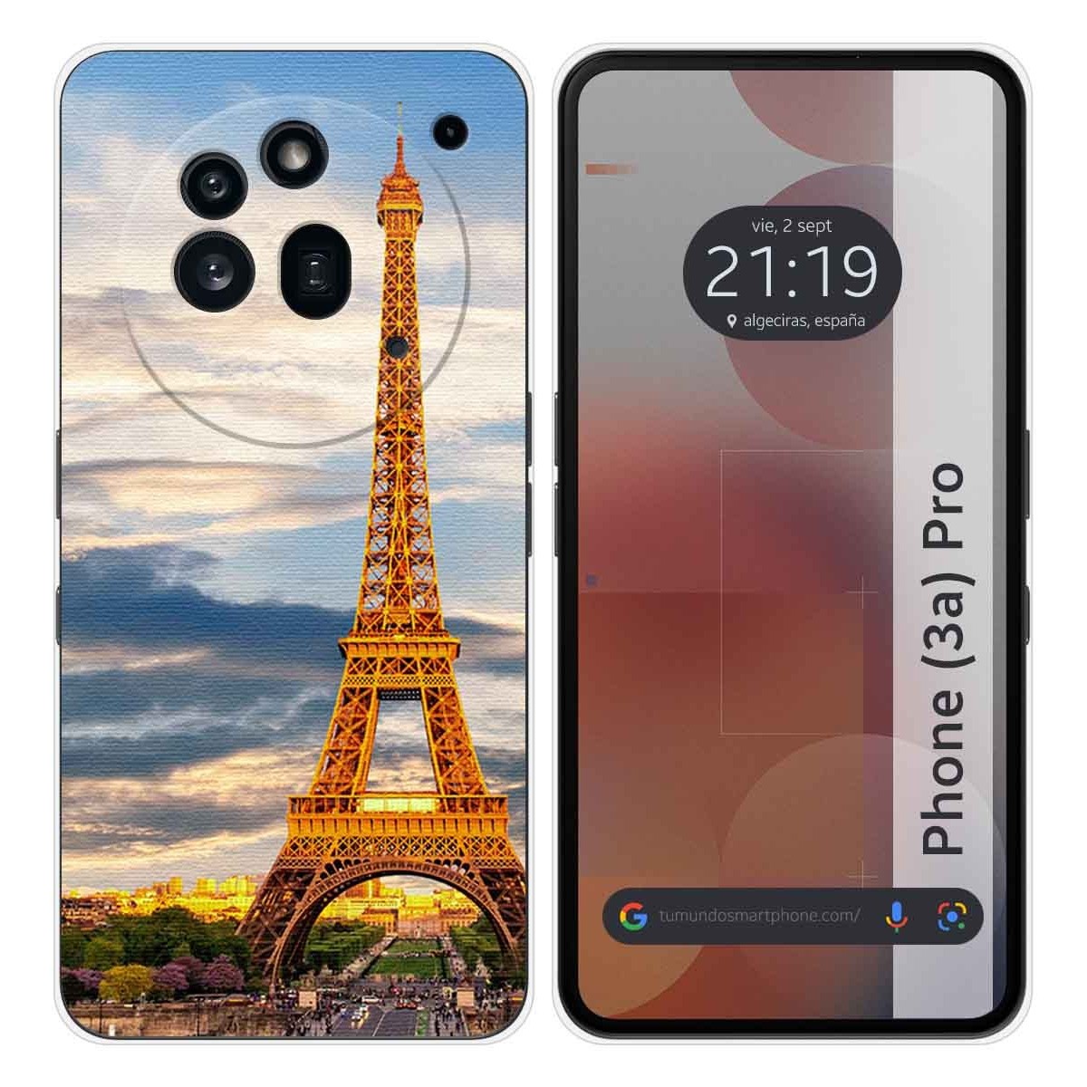 Funda Silicona para Nothing Phone 3a Pro 5G diseño Paris Dibujos