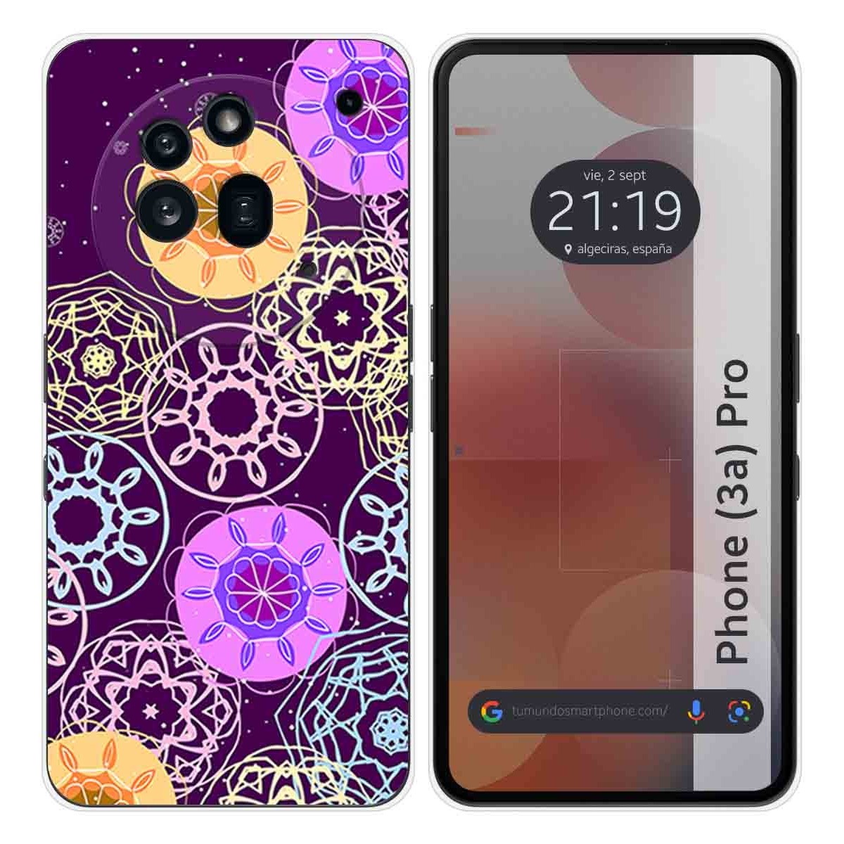 Funda Silicona para Nothing Phone 3a Pro 5G diseño Radial Dibujos