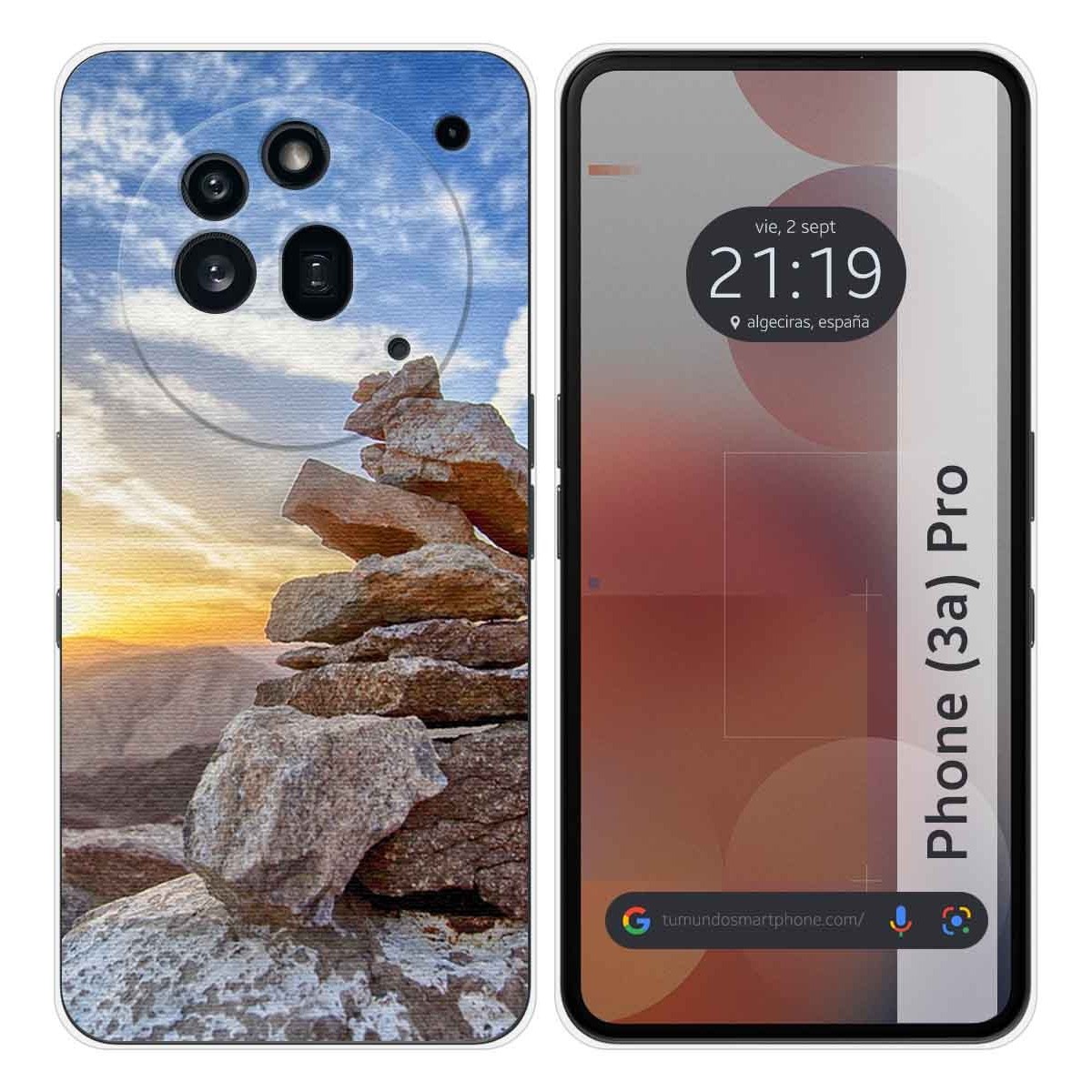 Funda Silicona para Nothing Phone 3a Pro 5G diseño Sunset Dibujos