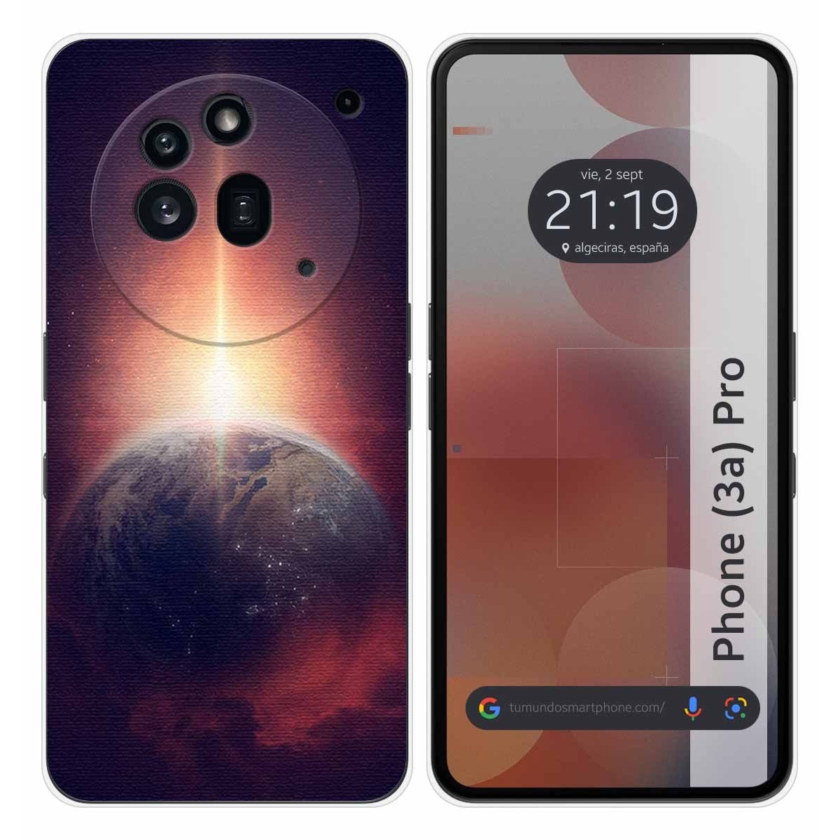 Funda Silicona para Nothing Phone 3a Pro 5G diseño Tierra Dibujos