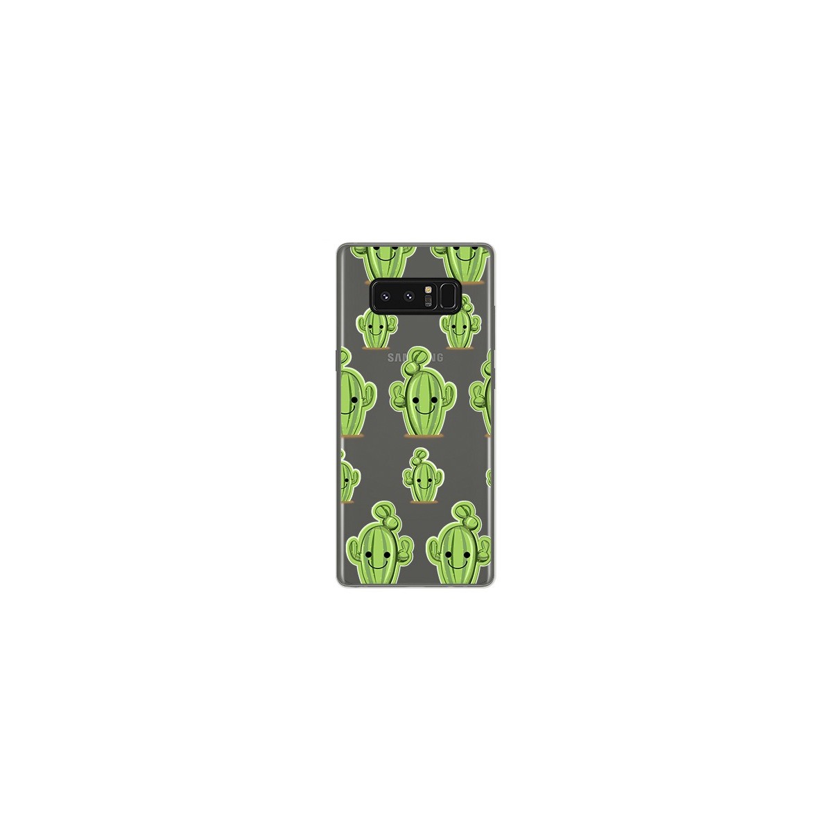 Funda Gel Transparente para Samsung Galaxy Note 8 Diseño Cactus Dibujos