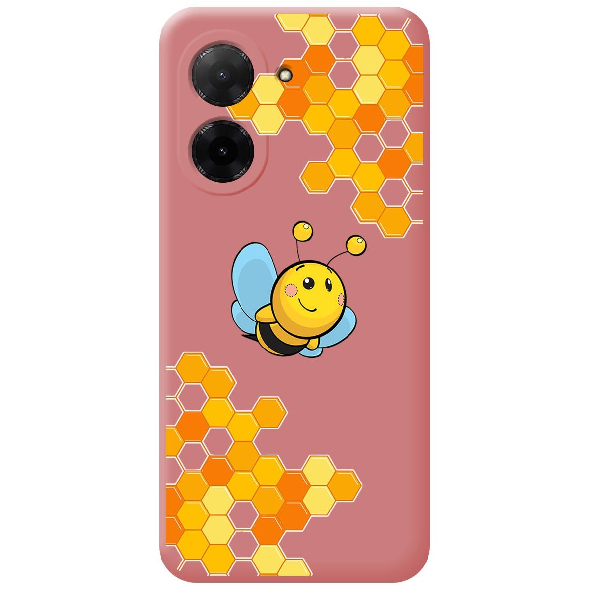 Funda Silicona Líquida Rosa para Xiaomi Redmi A5 diseño Abeja Dibujos