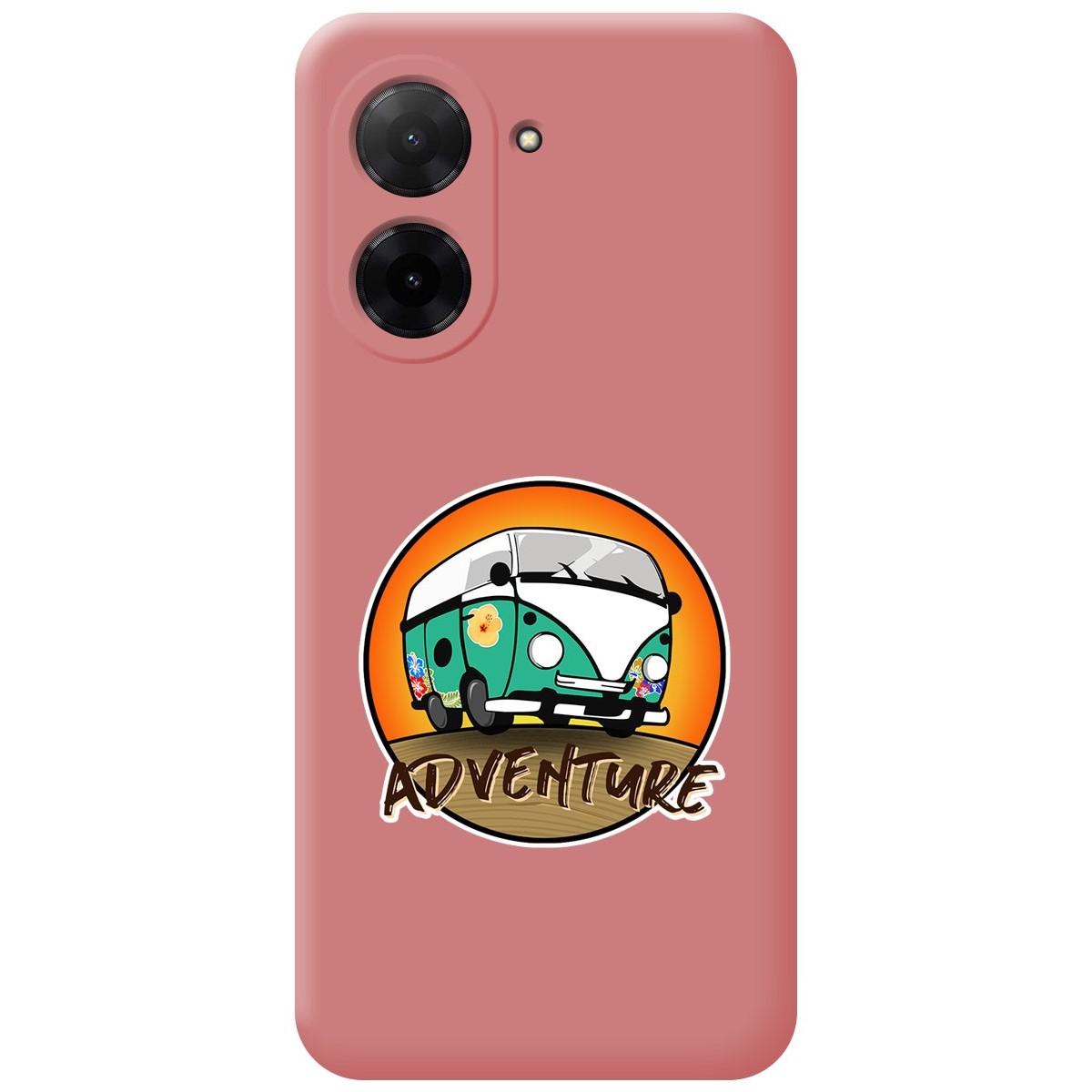 Funda Silicona Líquida Rosa para Xiaomi Redmi A5 diseño Adventure Dibujos