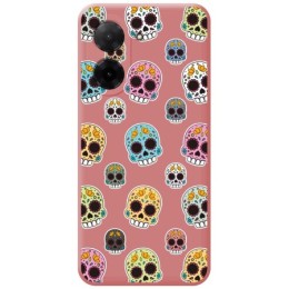 Funda Silicona Líquida Rosa para Xiaomi Redmi A5 diseño Catrina Dibujos
