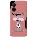 Funda Silicona Líquida Rosa para Xiaomi Redmi A5 diseño Vaca Dibujos