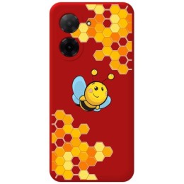 Funda Silicona Líquida Roja para Xiaomi Redmi A5 diseño Abeja Dibujos