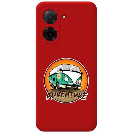 Funda Silicona Líquida Roja para Xiaomi Redmi A5 diseño Adventure Dibujos