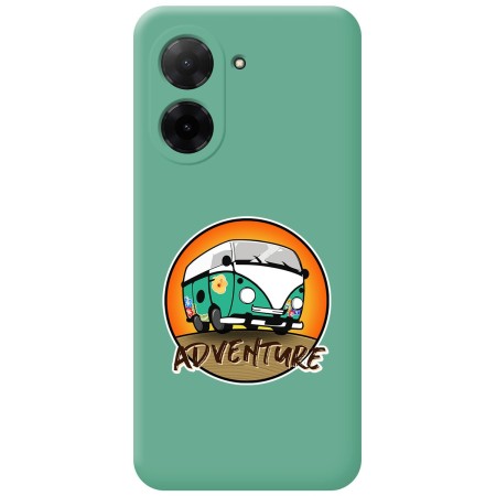 Funda Silicona Líquida Verde para Xiaomi Redmi A5 diseño Adventure Dibujos