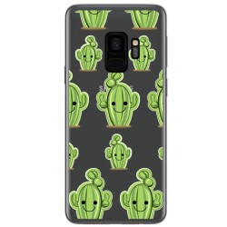 Funda Gel Transparente para Samsung Galaxy S9 Diseño Cactus Dibujos