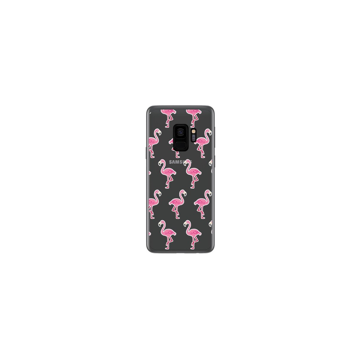 Funda Gel Transparente para Samsung Galaxy S9 Diseño Flamenco Dibujos
