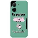 Funda Silicona Líquida Verde para Xiaomi Redmi A5 diseño Vaca Dibujos
