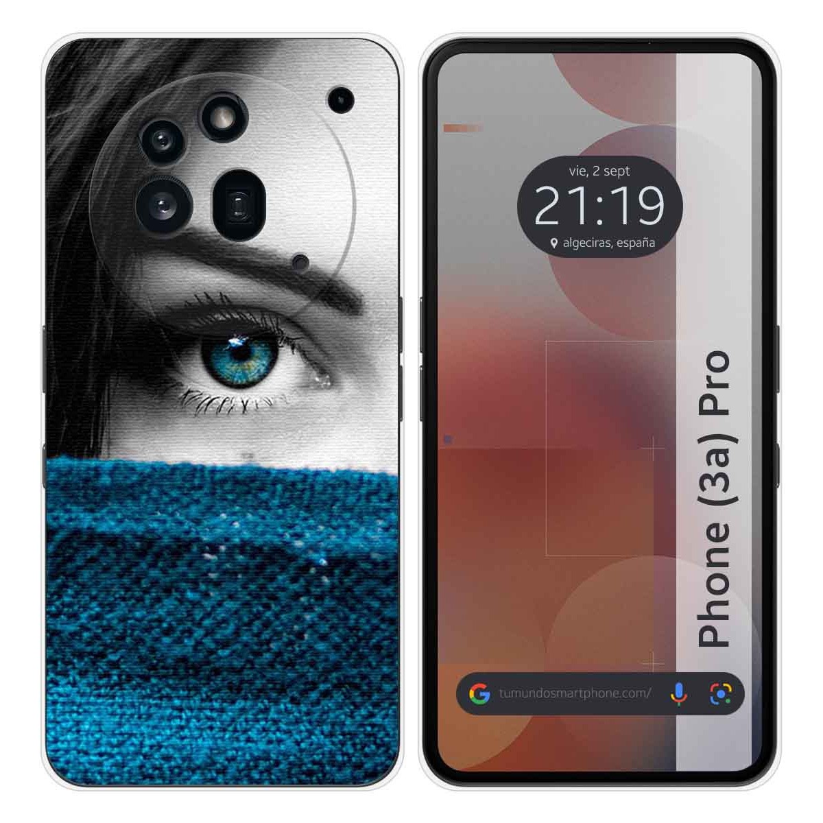 Funda Silicona para Nothing Phone 3a Pro 5G diseño Ojo Dibujos