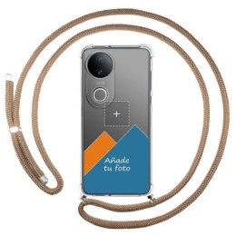 Personaliza tu Funda Colgante Transparente para Vivo V50 5G con Cordon Camel Dibujo Personalizada