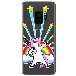 Funda Gel Transparente para Samsung Galaxy S9 Diseño Unicornio Dibujos