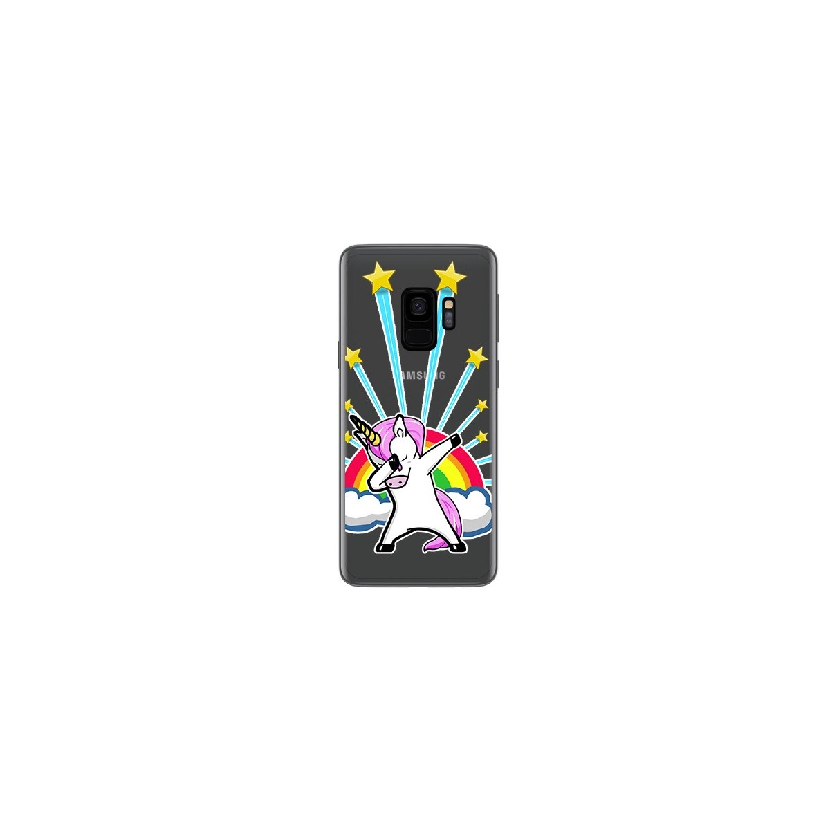 Funda Gel Transparente para Samsung Galaxy S9 Diseño Unicornio Dibujos