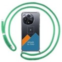 Personaliza tu Funda Colgante Transparente para TCL 60R 5G con Cordon Verde Agua Dibujo Personalizada