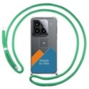 Personaliza tu Funda Colgante Transparente para Xiaomi 15 5G con Cordon Verde Agua Dibujo Personalizada