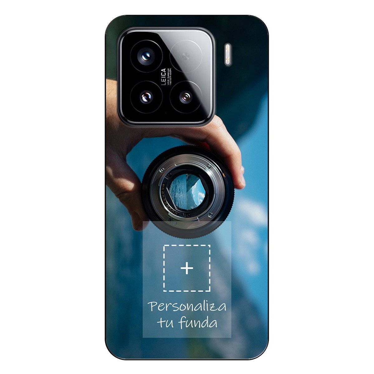 Personaliza tu Funda Silicona Gel Tpu Negra con tu Fotografia para Xiaomi 15 5G Dibujo Personalizada