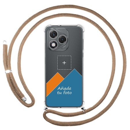 Personaliza tu Funda Colgante Transparente para Huawei Honor 400 Lite 5G con Cordon Camel Dibujo Personalizada