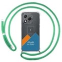 Personaliza tu Funda Colgante Transparente para Huawei Honor 400 Lite 5G con Cordon Verde Agua Dibujo Personalizada