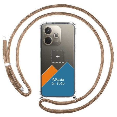 Personaliza tu Funda Colgante Transparente para Oppo A5 Pro 5G con Cordon Camel Dibujo Personalizada